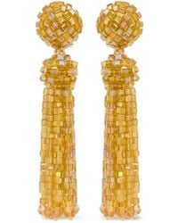 Oscar de la Renta - ビーズ タッセル ピアス - Lyst