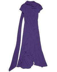 Acne Studios - Draped Asymmetric Dress - Lyst