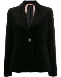 N°21 Corduroy Style Blazer Jacket - Black