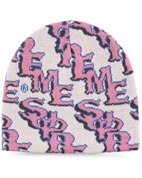 Supreme - Slanted Gothic Monogram-Pattern Beanie Hat - Lyst