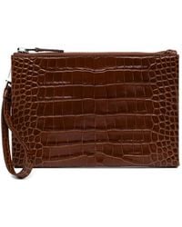 Tom Ford - Pochette Zippée À Effet Peau De Crocodile - Lyst