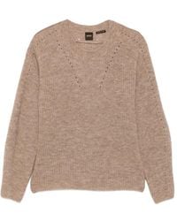 BOSS - Pointelle-Knit Sweater - Lyst