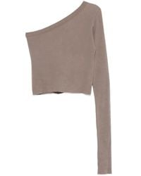 Rick Owens - One-Shoulder Asymmetric-Neck Top - Lyst