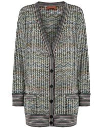 Missoni - Oversized Viscose-Blend Cardigan With Sequins - Lyst