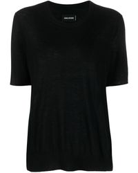 Zadig & Voltaire - Ida Recycled Cashmere T-shirt - Lyst