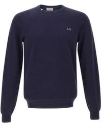 Sun 68 - Crew-Neck Long-Sleeve Sweater - Lyst