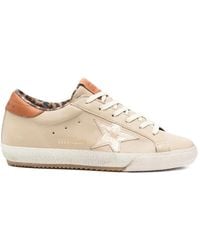 Golden Goose - Super-Star Animal-Print Sneakers - Lyst