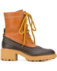 Chloé - Franne Combat Boots - Lyst