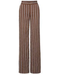 Veronica Beard - Carraway Stripe-Print Trousers - Lyst