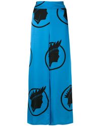 Amir Slama - Silk Índio Wide Leg Trousers - Lyst