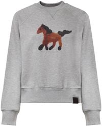Stella McCartney - Horse-Print Raglan-Sleeve Sweatshirt - Lyst
