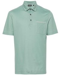 Zegna - Pique Polo Shirt - Lyst