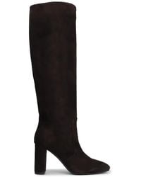 Via Roma 15 - Suede Block-Heel Boots - Lyst
