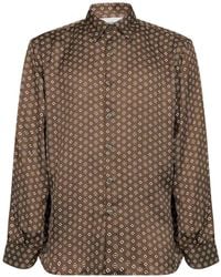 Costumein - Geometric-Print Long-Sleeve Shirt - Lyst
