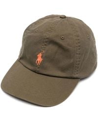 Polo Ralph Lauren - Khaki Baseball Cap With Contrasting Pony - Lyst