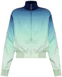 CASABLANCA - Sweat Zippé En Jacquard Monogrammé - Lyst
