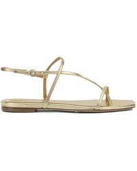 Aeyde - Ella Flat Leather Sandals - Lyst