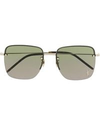 Saint Laurent - Square-Frame Sunglasses - Lyst
