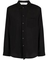 Séfr - Leo Spread-collar Cotton Shirt - Lyst