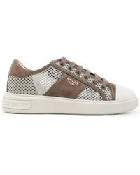 Bally - Mesh-Panelled Lace-Up Sneakers - Lyst