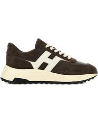 Hogan - Coffee Leather Sneakers With Memory Foam Insole - Lyst
