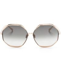 Linda Farrow - Camila Geometric-frame Sunglasses - Lyst