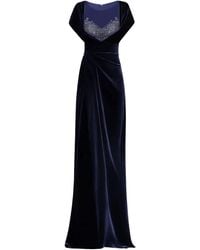 Gemy Maalouf - Robe Drapée Ornée De Perles - Lyst