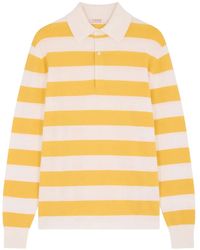 Fursac - Striped-Pattern Polo Shirt - Lyst