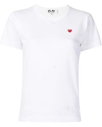 COMME DES GARÇONS PLAY - Logo-print Cotton T-shirt - Lyst