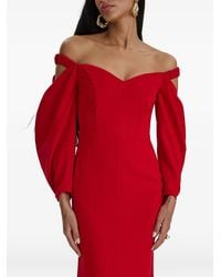 MOOS STUDIO - Tulip Off-Shoulder Puff-Sleeve Gown - Lyst