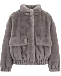 Liu Jo - Faux-Fur Elasticated-Trim Jacket - Lyst