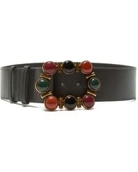 Maliparmi - Stone-Embellished Leather Belt - Lyst