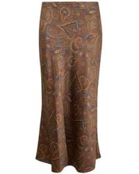 Veronica Beard - Clover Paisley-Pattern Midi Skirt - Lyst
