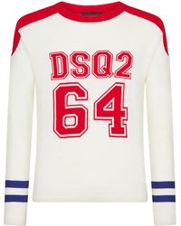 DSquared² - Intarsia-Knit Jumper - Lyst