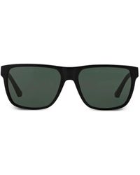 Emporio Armani - Rectangle-Frame Sunglasses - Lyst