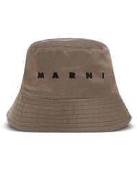 Marni - Logo-Embroidered Bucket Hat - Lyst