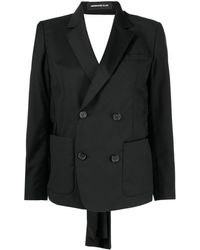 Undercover - Double-breasted Rear-tie Blazer - Lyst