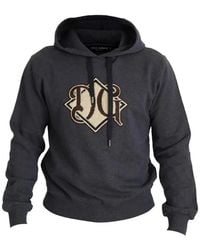 Dolce & Gabbana - Logo-Embroidered Cotton Hoodie - Lyst