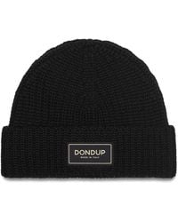 Dondup - Logo-Patch Beanie Hat - Lyst