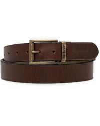 Barbour - Reversible Leather Logo-Debossed Belt - Lyst