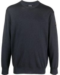 Paul & Shark - Fine Ribbed Wool Sweater - Lyst