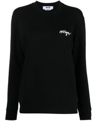 MSGM - Sweater Met Geborduurd Logo - Lyst