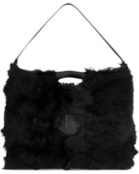 Bogner - Shearling Logo-Patch Shoulder Bag - Lyst