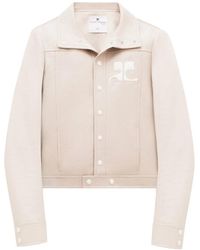 Courreges - Cropped Silk And Nylon Jacket - Lyst