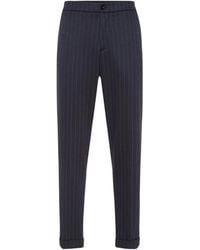 Billionaire - Pinstripe-Pattern Trousers - Lyst