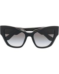 Dolce & Gabbana - Logo-plaque Butterfly-frame Sunglasses - Lyst