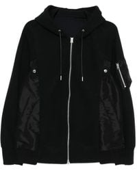 Sacai - Drawstring Hood Bomber Jacket - Lyst