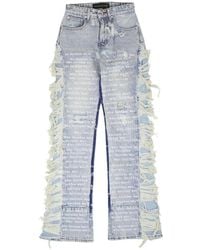 Who Decides War - Five-Pocket Printed Jeans - Lyst