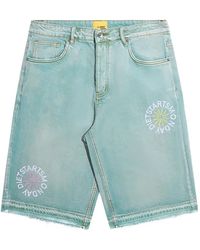 DIET STARTS MONDAY - Sol Graphic-Print Denim Shorts - Lyst