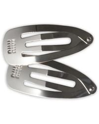 Miu Miu - Metal Hair Clips - Lyst